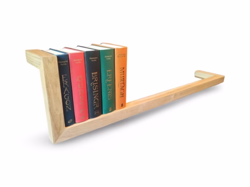 Teakline L boekenplank met boeken